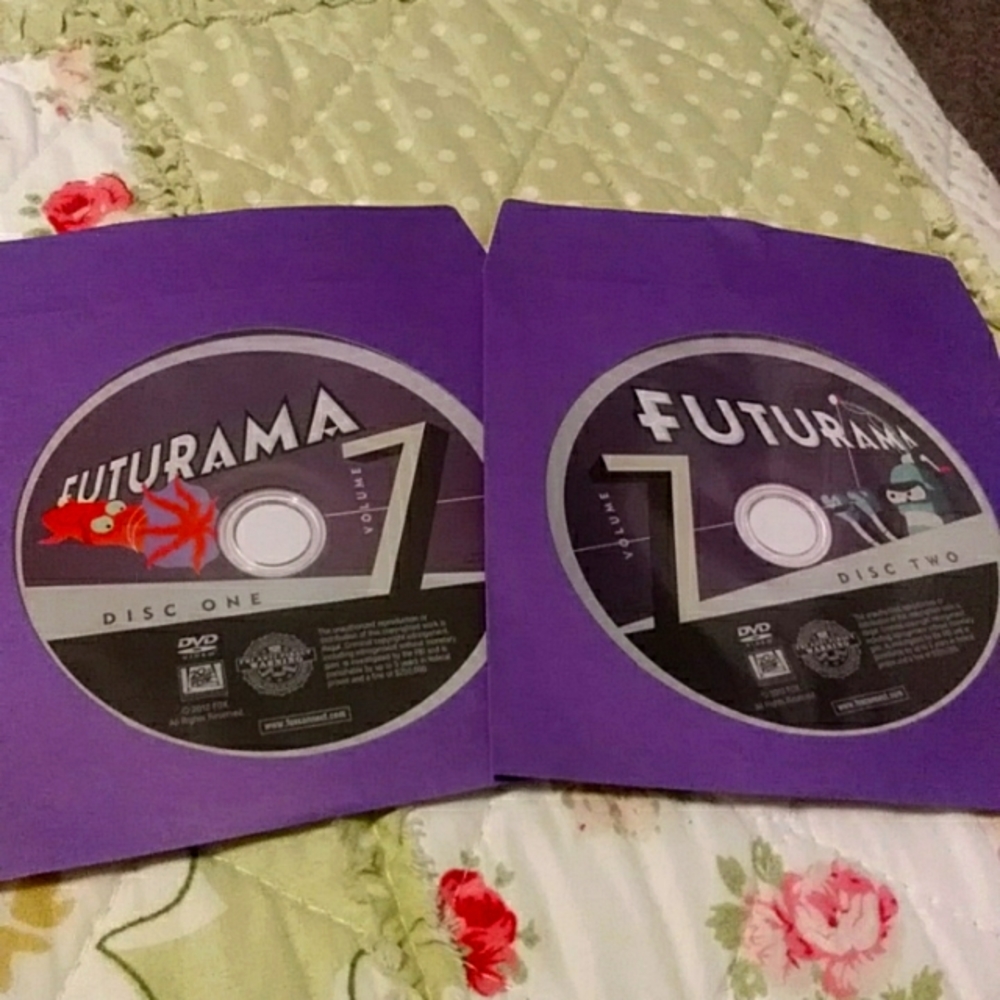 Futurama Volume 7 disc's